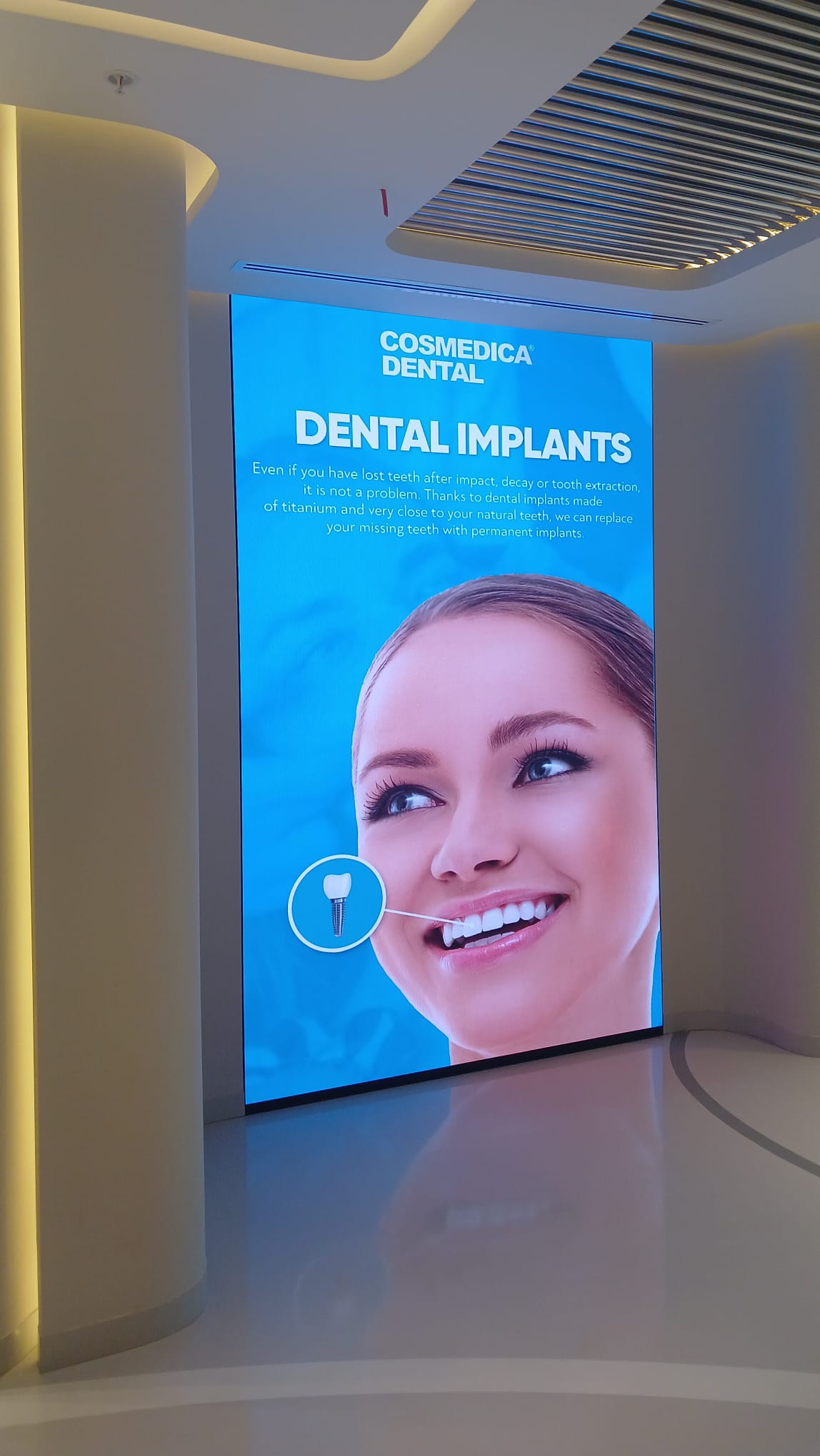 Cosmedica Hastanesi LED Ekran Projesi