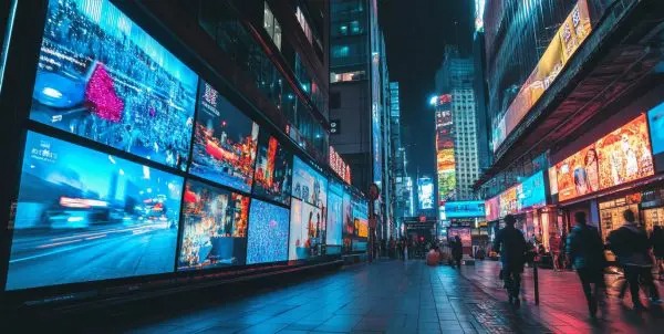 Alışveriş Merkezi LED Ekran Uygulaması Alışveriş merkezinde LED ekran uygulaması